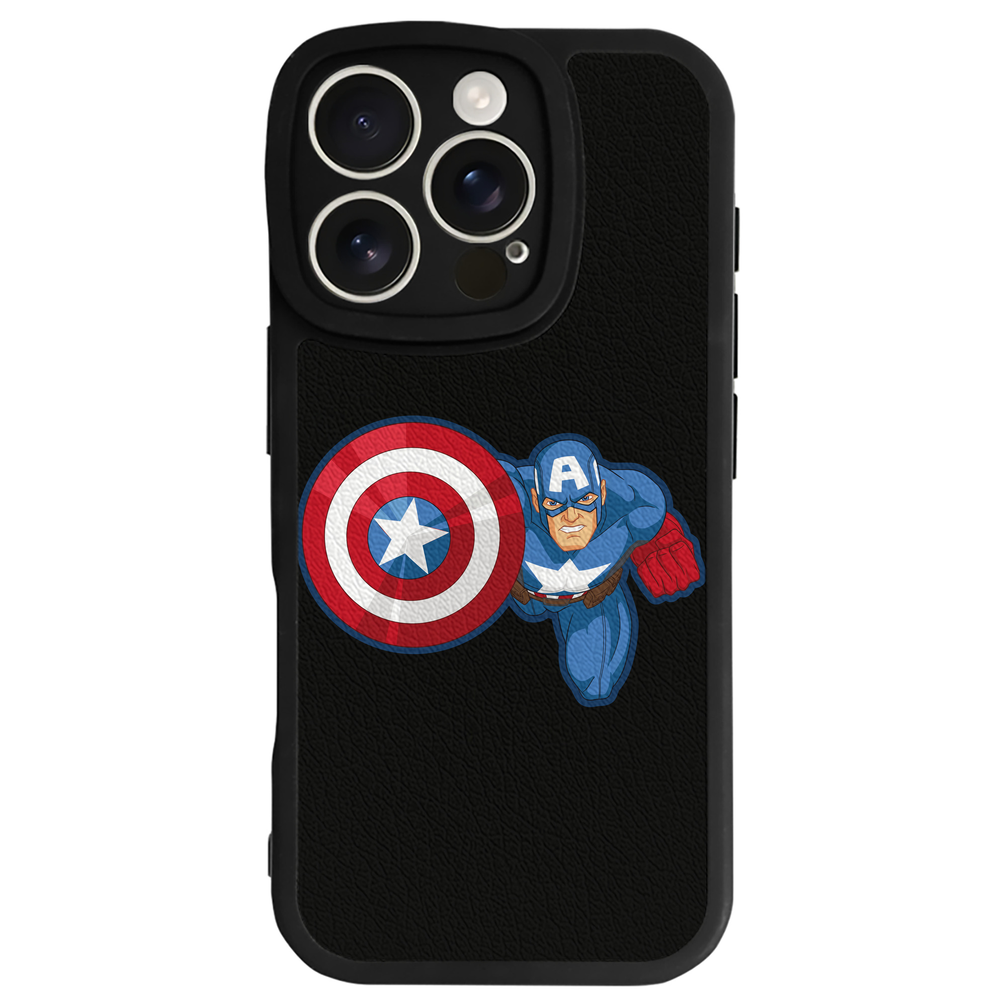 （画像用） アベンジャーズ The Avengers 【iPhone 16シリーズ対応】シリコンスマホケース（レザー調） 材質：シリコン